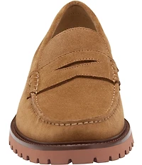 Johnston & Murphy Men's Collier Suede Penny Loafers