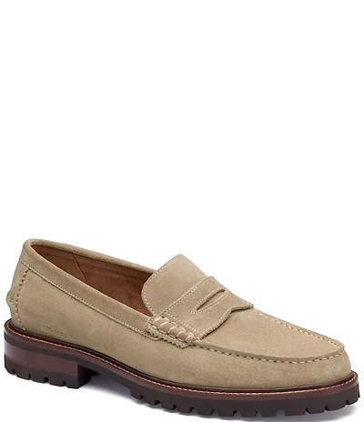 Johnston & Murphy Men's Collier Suede Penny Loafers