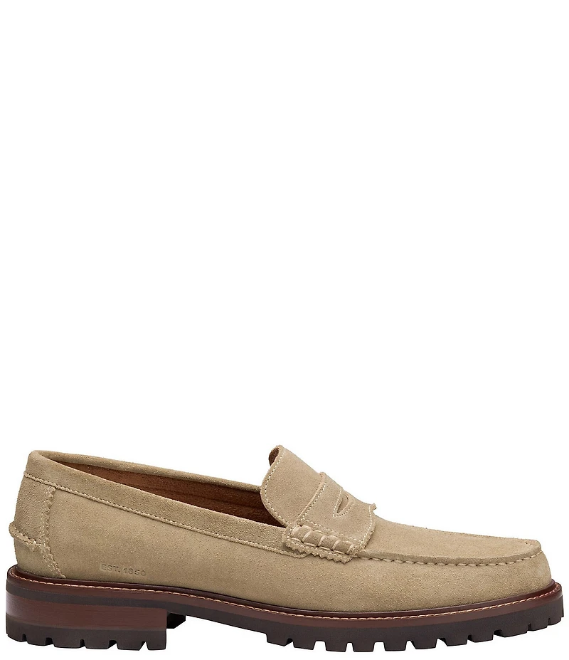 Johnston & Murphy Men's Collier Suede Penny Loafers