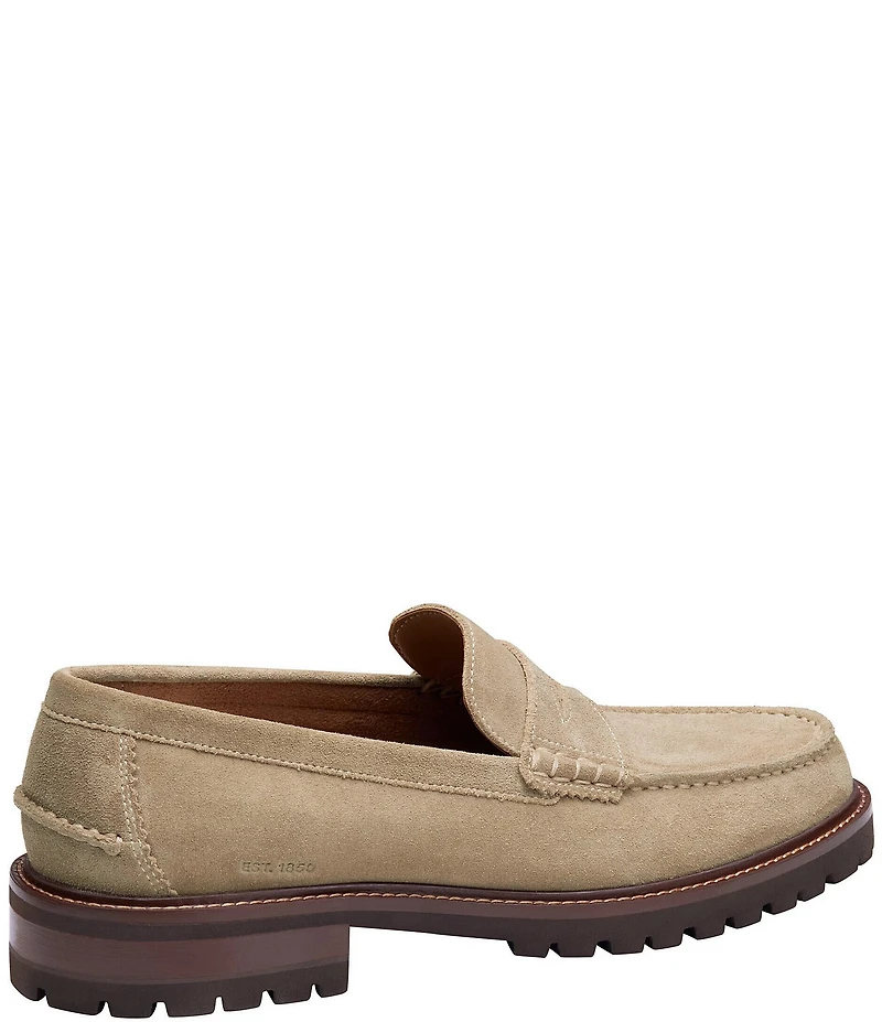 Johnston & Murphy Men's Collier Suede Penny Loafers