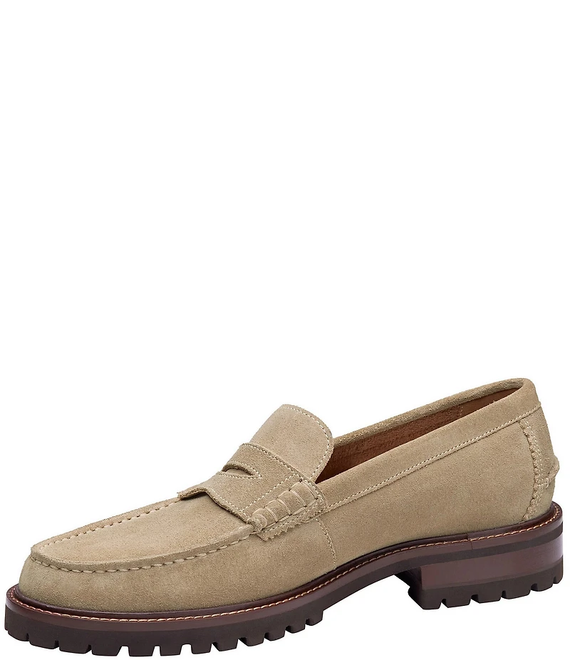 Johnston & Murphy Men's Collier Suede Penny Loafers