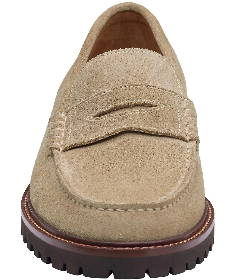Johnston & Murphy Men's Collier Suede Penny Loafers