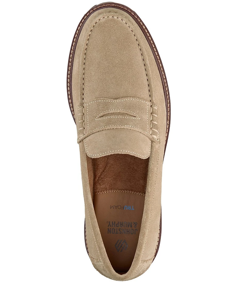 Johnston & Murphy Men's Collier Suede Penny Loafers