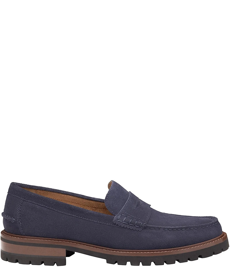 Johnston & Murphy Men's Collier Suede Penny Loafers