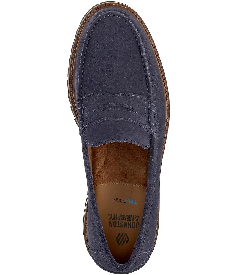 Johnston & Murphy Men's Collier Suede Penny Loafers