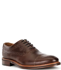 Johnston & Murphy Men's Conard 175th Anniversary Cap Toe Brogue Detail Oxfords