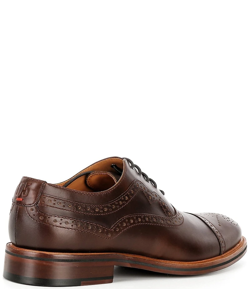 Johnston & Murphy Men's Conard 175th Anniversary Cap Toe Brogue Detail Oxfords