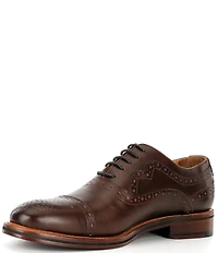 Johnston & Murphy Men's Conard 175th Anniversary Cap Toe Brogue Detail Oxfords