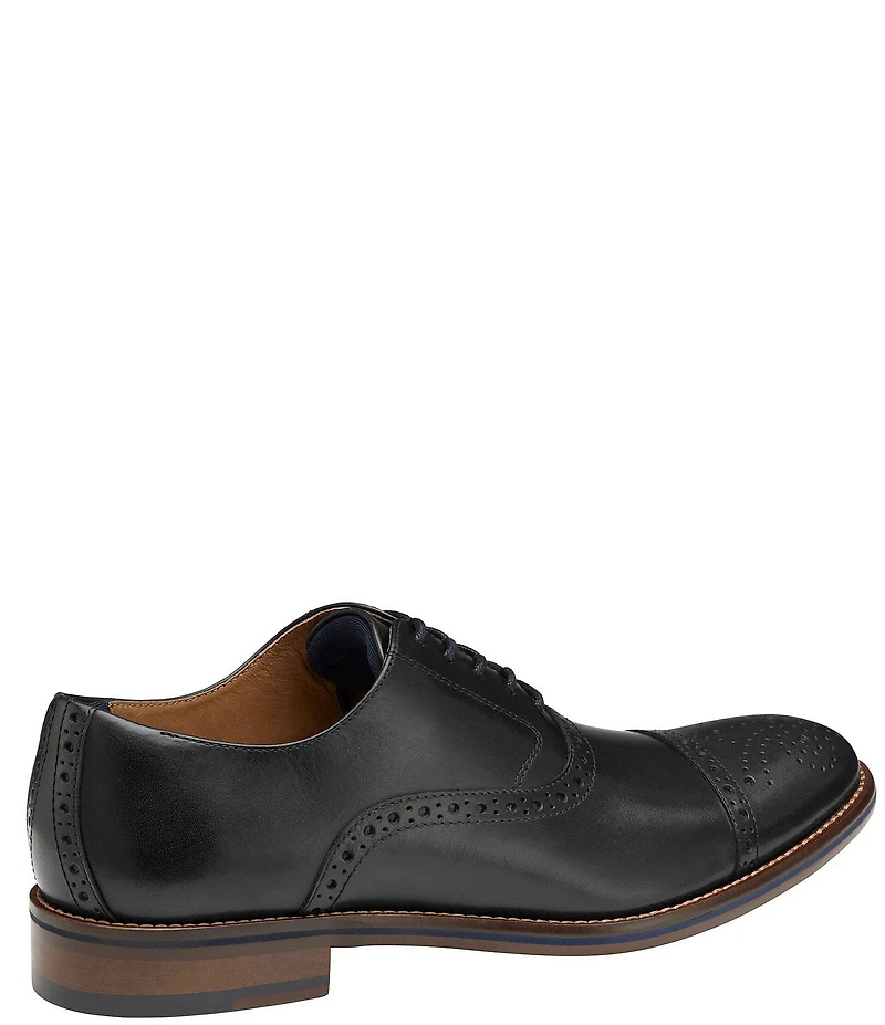 Johnston & Murphy Men's Conard Leather 2.0 Cap Toe Brogue Detail Oxfords