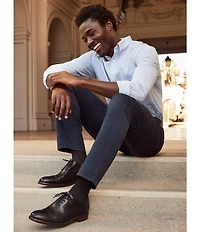 Johnston & Murphy Men's Conard Leather 2.0 Cap Toe Brogue Detail Oxfords