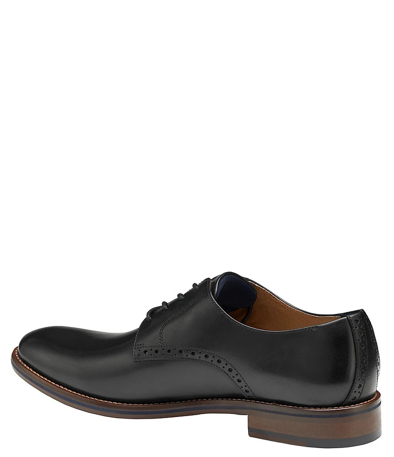 Johnston & Murphy Conard 2.0 Leather Plain Toe Brogue Detail Oxfords