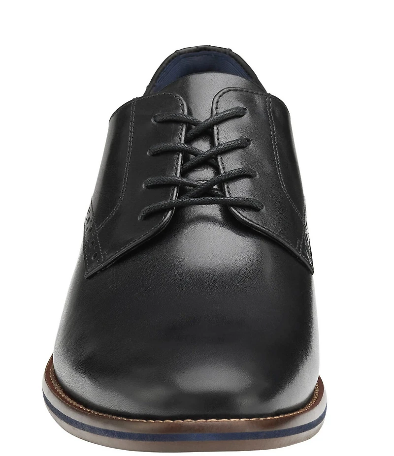 Johnston & Murphy Conard 2.0 Leather Plain Toe Brogue Detail Oxfords