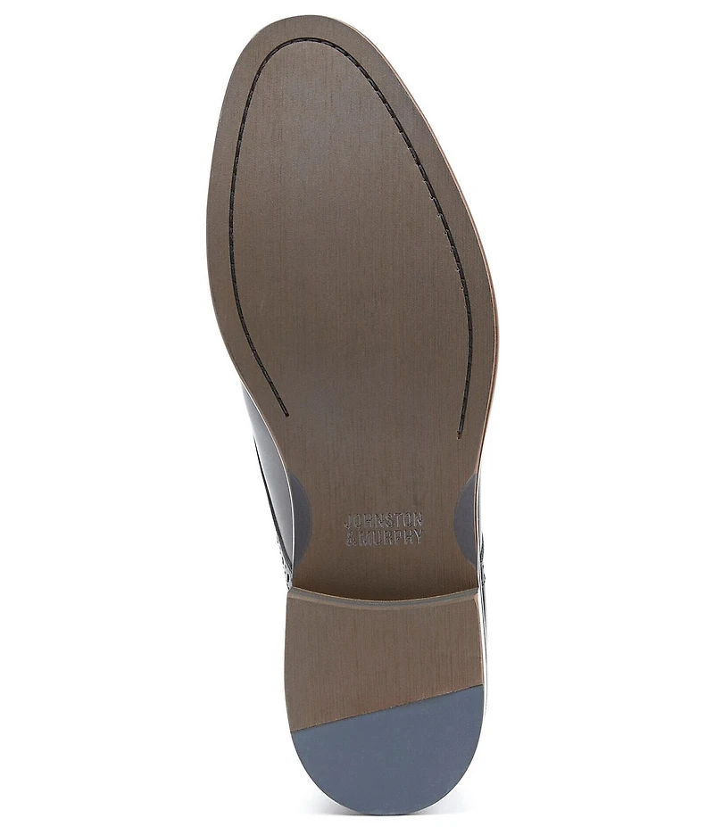 Johnston & Murphy Conard 2.0 Leather Plain Toe Brogue Detail Oxfords