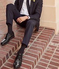 Johnston & Murphy Conard 2.0 Leather Plain Toe Brogue Detail Oxfords