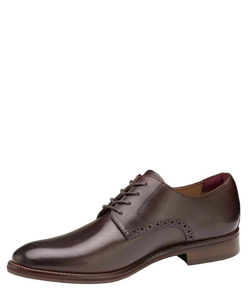 Johnston & Murphy Conard 2.0 Leather Plain Toe Brogue Detail Oxfords