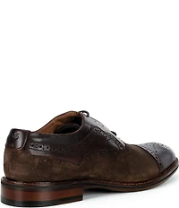 Johnston & Murphy Men's Conard 2.0 Suede Hand-finished Leather Cap Toe Oxfords