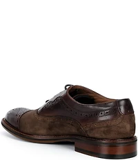 Johnston & Murphy Men's Conard 2.0 Suede Hand-finished Leather Cap Toe Oxfords