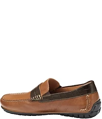 Johnston & Murphy Men's Cort 2.0 Crocodile Embossed Leather Penny Loafers