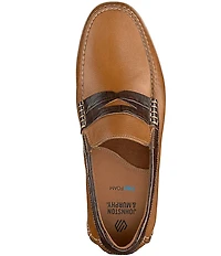 Johnston & Murphy Men's Cort 2.0 Crocodile Embossed Leather Penny Loafers