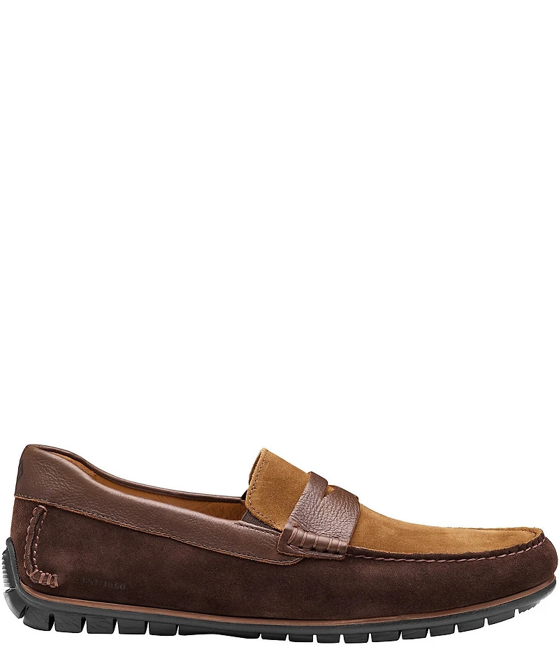 Johnston & Murphy Mens Cort 2.0 Suede Penny Loafers