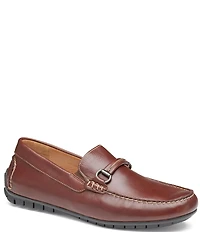 Johnston & Murphy Men's Cort Leather Bit Buckle Driver Loafers