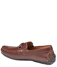 Johnston & Murphy Men's Cort Leather Bit Buckle Driver Loafers