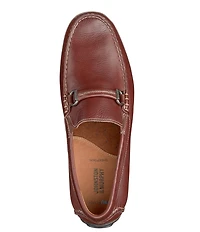 Johnston & Murphy Men's Cort Leather Bit Buckle Driver Loafers