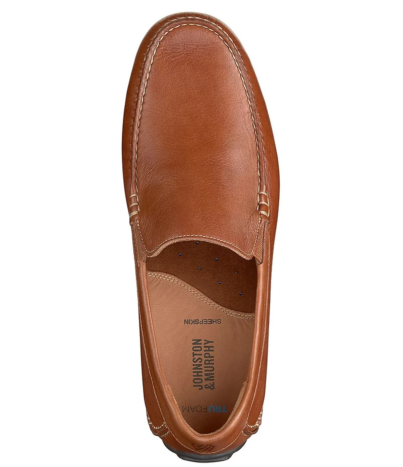 Johnston & Murphy Men's Cort Leather Slip On Loafer Drivers