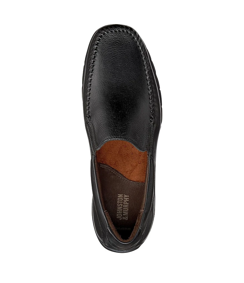 Johnston & Murphy Men's Crawford Leather Slip On Venetian Loafers