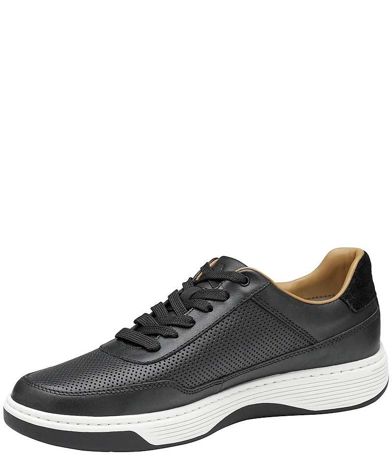 Johnston & Murphy Men's Dawson Perforated Leather U-Throat Lace Up Sneakers
