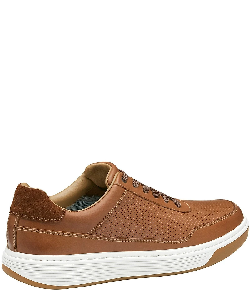 Johnston & Murphy Men's Dawson Perforated Leather U-Throat Lace Up Sneakers