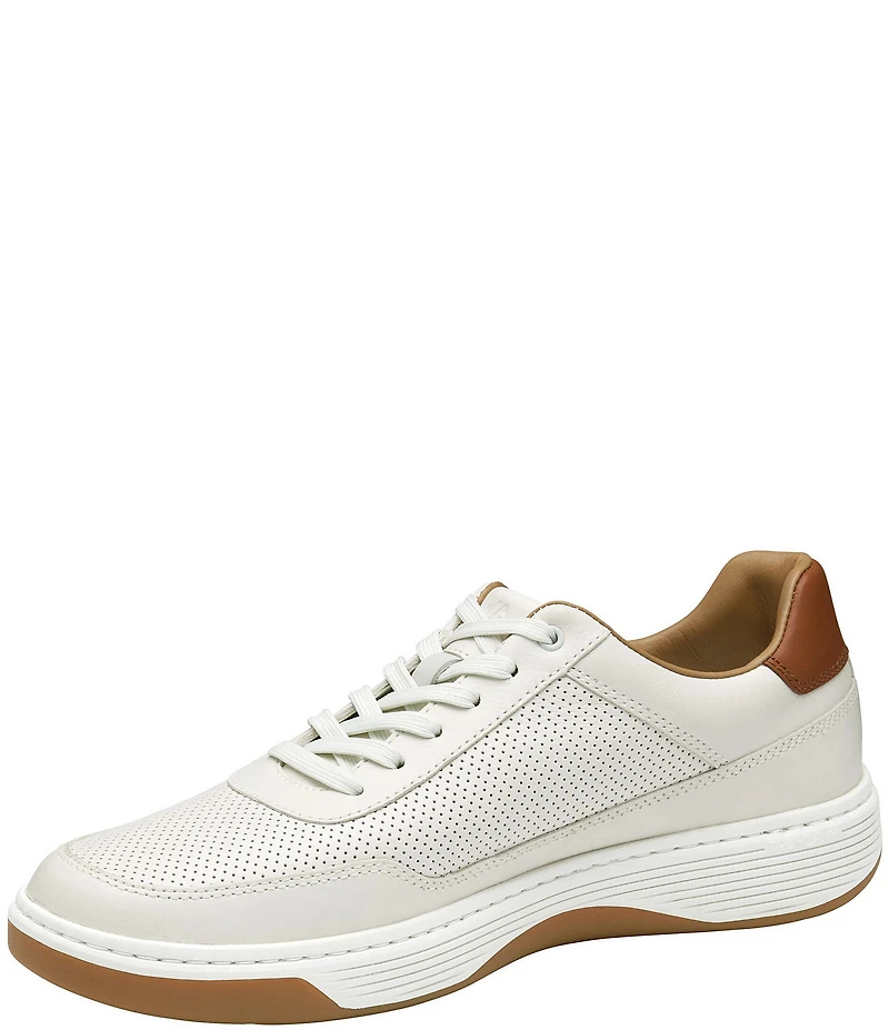Johnston & Murphy Men's Dawson Perforated Leather U-Throat Lace Up Sneakers