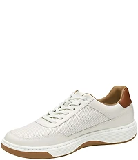 Johnston & Murphy Men's Dawson Perforated Leather U-Throat Lace Up Sneakers
