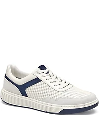 Johnston & Murphy Men's Dawson Perforated Leather and Suede Moc Toe U-Throat Sneakers