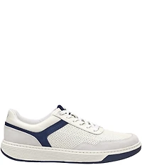 Johnston & Murphy Men's Dawson Perforated Leather and Suede Moc Toe U-Throat Sneakers
