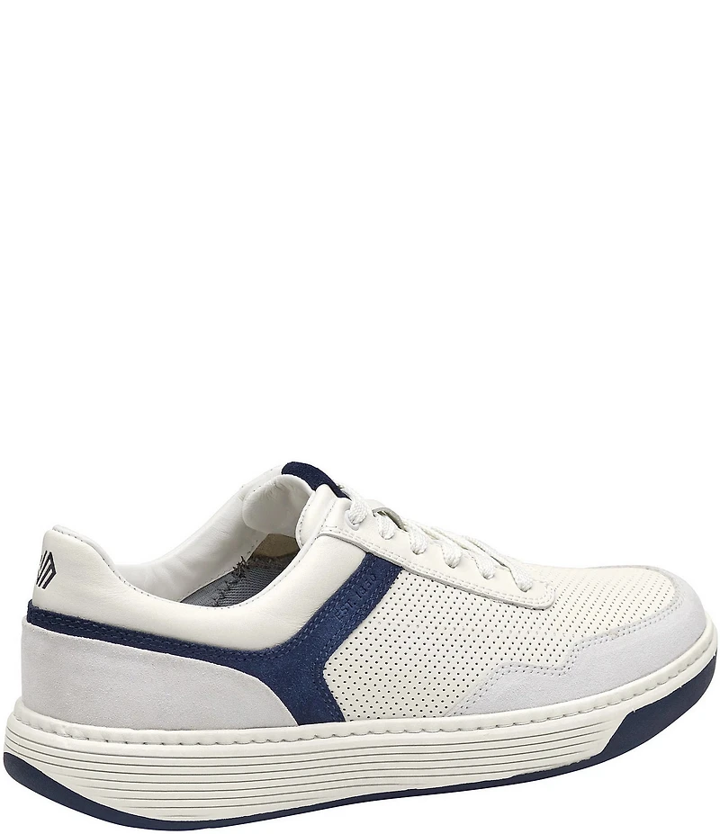 Johnston & Murphy Men's Dawson Perforated Leather and Suede Moc Toe U-Throat Sneakers