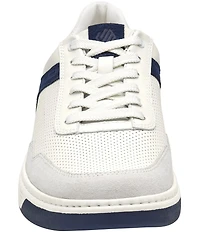 Johnston & Murphy Men's Dawson Perforated Leather and Suede Moc Toe U-Throat Sneakers