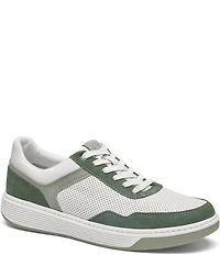 Johnston & Murphy Men's Dawson Perforated Suede and Leather Moc Toe U-Throat Sneakers