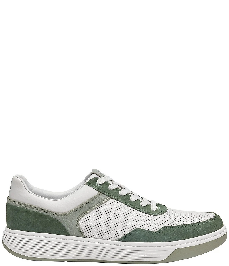 Johnston & Murphy Men's Dawson Perforated Suede and Leather Moc Toe U-Throat Sneakers