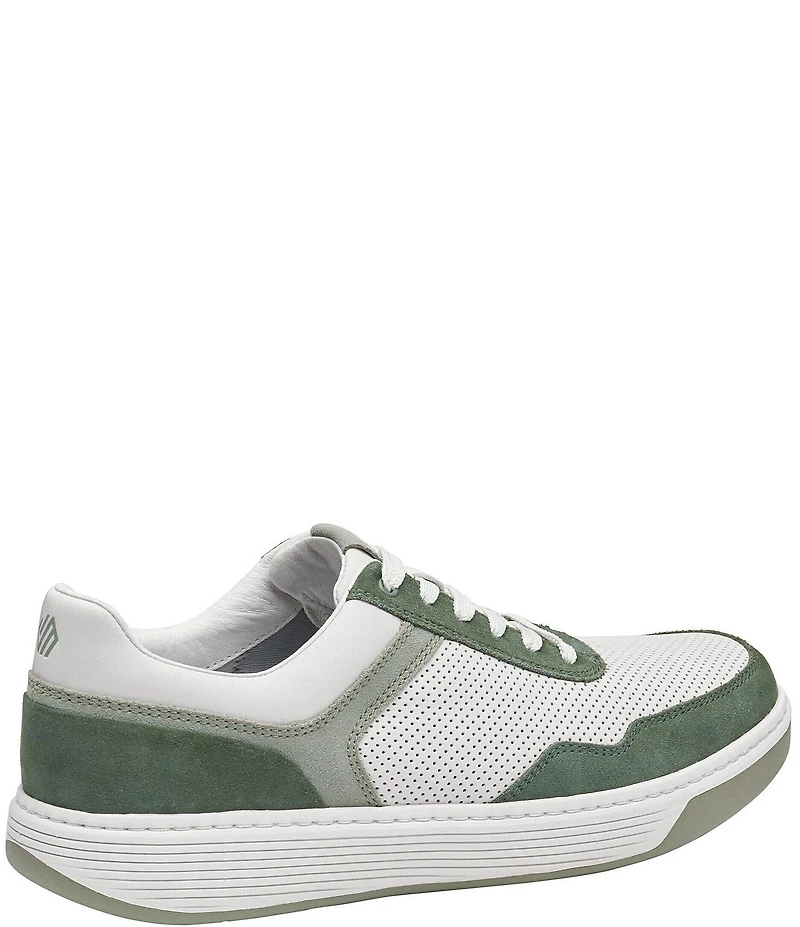 Johnston & Murphy Men's Dawson Perforated Suede and Leather Moc Toe U-Throat Sneakers