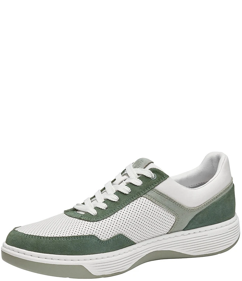 Johnston & Murphy Men's Dawson Perforated Suede and Leather Moc Toe U-Throat Sneakers