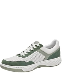 Johnston & Murphy Men's Dawson Perforated Suede and Leather Moc Toe U-Throat Sneakers