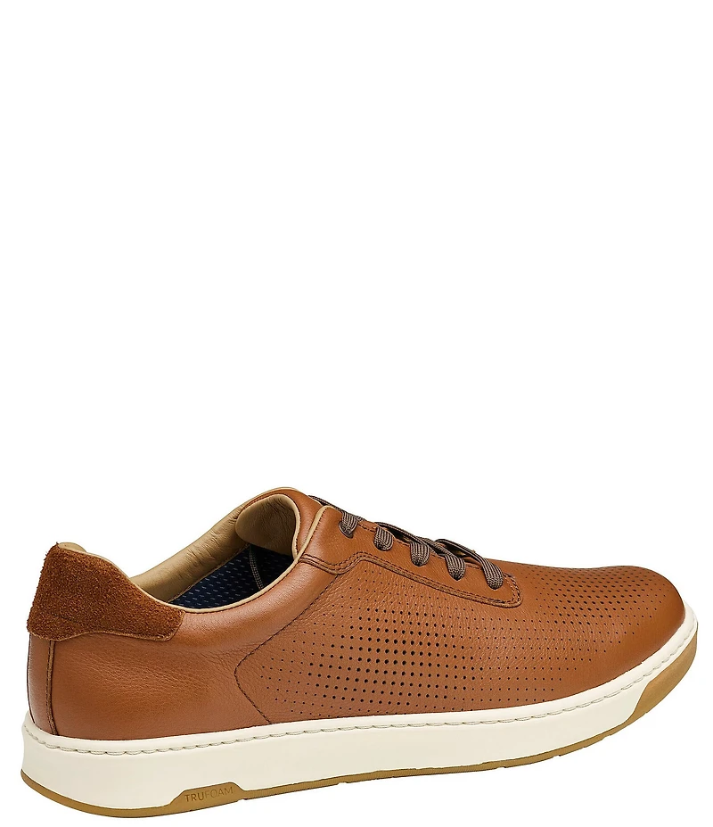 Johnston & Murphy Men's Daxton Perforated Leather U-Throat Lace Up Sneakers