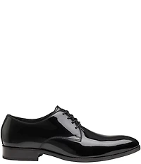 Johnston & Murphy Men's Gavney Patent Leather Plain Toe Lace Up Oxfords