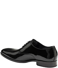 Johnston & Murphy Men's Gavney Patent Leather Plain Toe Lace Up Oxfords