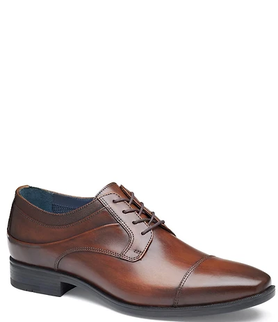 Johnston & Murphy Men's Gibbons Leather Cap Toe Oxfords
