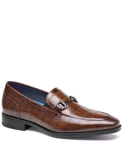 Johnston & Murphy Men's Gibbons Croc Bit Loafers
