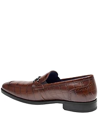 Johnston & Murphy Men's Gibbons Croc Bit Loafers