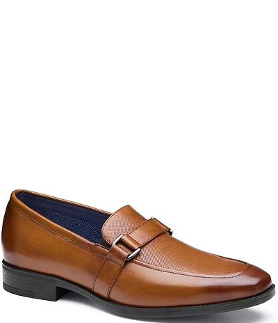 Johnston & Murphy Men's Gibbons Embossed Bit Buckle Loafers