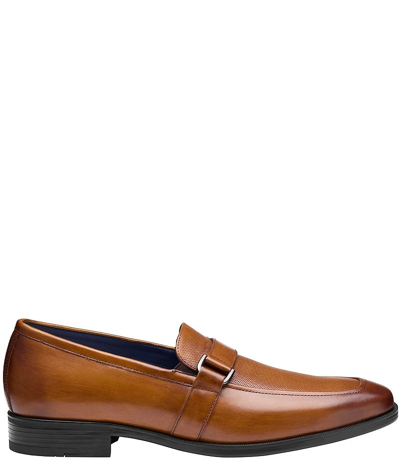 Johnston & Murphy Men's Gibbons Embossed Bit Buckle Loafers